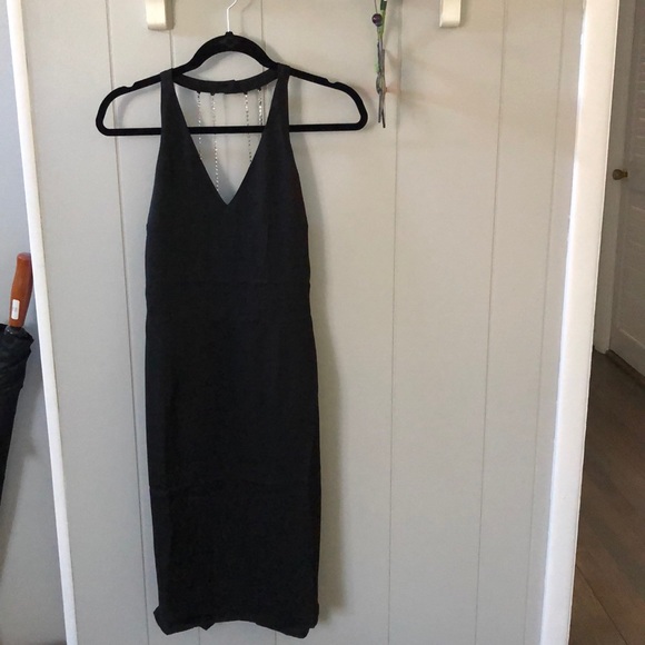 NWT bebe Sexy Sparkle Rhinestone Halter Dress - Picture 3 of 8